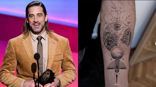 Aaron Rodgers gets first 'deep and meaningful' tattoo with astrological elements