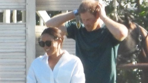 Meghan Markle wears white shorts to support Prince Harry at polo tournament near California home