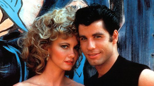 Olivia Newton-John and John Travolta dress up as their iconic 'Grease' characters 41 years later