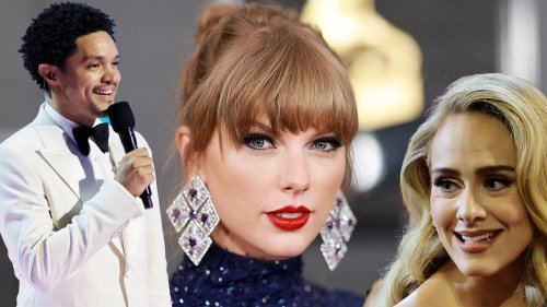 Beyoncé, Taylor Swift targeted in Grammys monologue; host Trevor Noah makes Adele's dreams come true