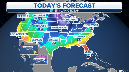 Winter weather forecast for Gulf Coast; snow and ice expected in Mid-Atlantic, Northeast