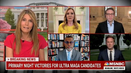 MSNBC show parrots Biden's 'ultra MAGA' attack reporting primary elections