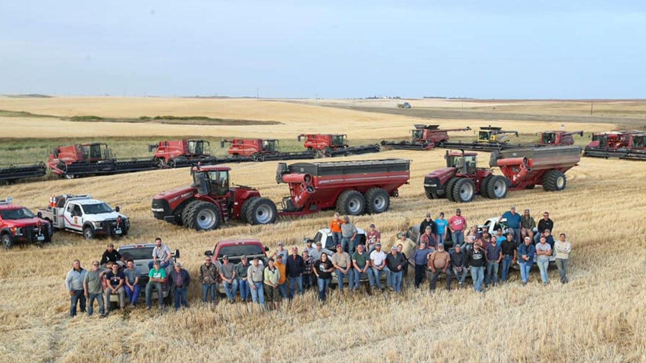 North Dakota farmers harvest 1,000 acres of neighbor's crops after man suffers heart attack