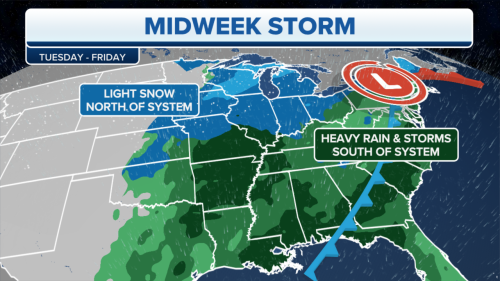 Big storm system to develop in central US before moving east