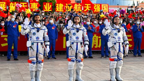 China Sends Three Astronauts To Tiangong Space Station Ahead Of Trip To ...