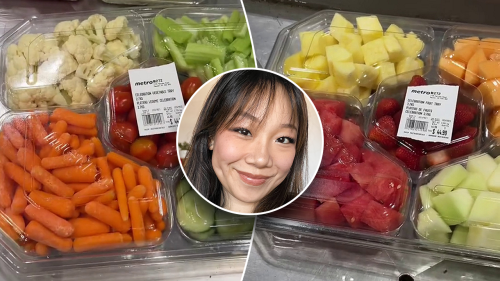 Woman shocked at 'pricey' grocery store veggie and fruit platters costing over $30 each