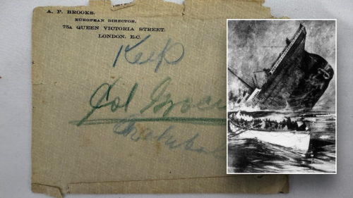 Ominous letter written by 'prophetic' Titanic passenger sells for shocking six-figure sum at auction