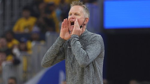 Warriors' Steve Kerr berates ref after foul: 'It’s the f---ing playoffs'