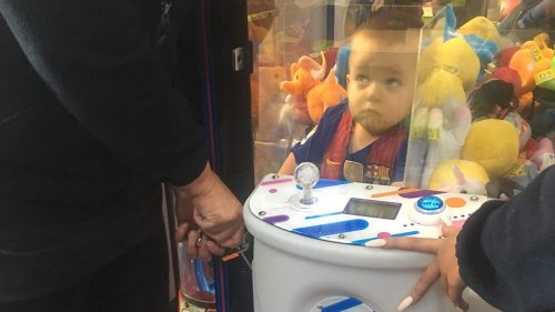 Adventurous boy, 3, rescued from inside arcade claw machine