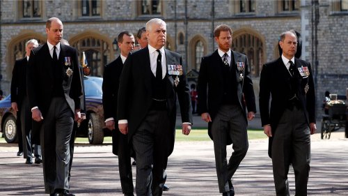 Princes Harry and William reunite at Prince Philip's funeral for first time amid rift, separated in procession