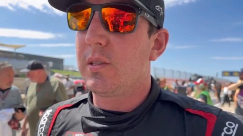 Kyle Busch has blisters on his right hand after racing the Truck Series at COTA
