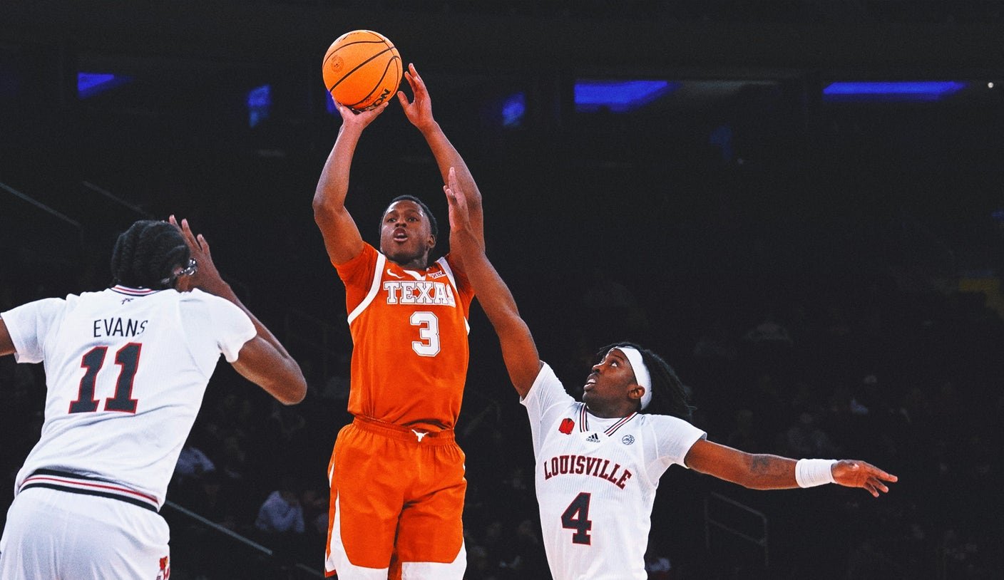 Max Abmas hits game-winner as No. 19 Texas outlasts Louisville 81-80 in Empire Classic