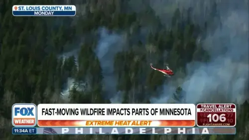 Minnesota wildfires explode in size destroying structures and impacting air quality