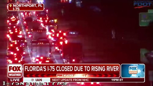 12-mile stretch of Florida's Interstate 75 closed from Hurricane Ian floods