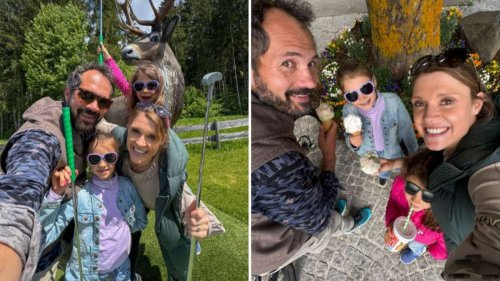 Ehemaliger deutscher Biathlon-Star genießt Familien-Tag beim Minigolf