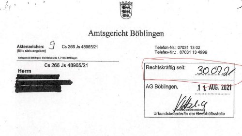 Rechtskräftiger Strafbefehl des AG Böblingen gegen Daimler Mitarbeiter zeigt: Betrugsvorsatz Mitarbeiter des Automobilherstellers mit Sitz in Stuttgart wurden wegen Abgasmanipulation verurteilt.