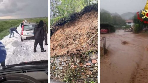 Unwetter in Italien: Dorf völlig überflutet, Region vom Hagel zerfurcht – und neuer Sturm zieht auf