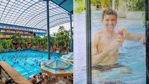 Bayern-Stars feiern nach Ibiza-Trip in größter Therme der Welt – auch die Frauen diesmal dabei