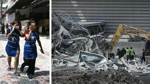 Hochhaus stürzt bei Erdbeben in Bangkok ein: Dutzende Menschen verschüttet, mindestens ein Toter