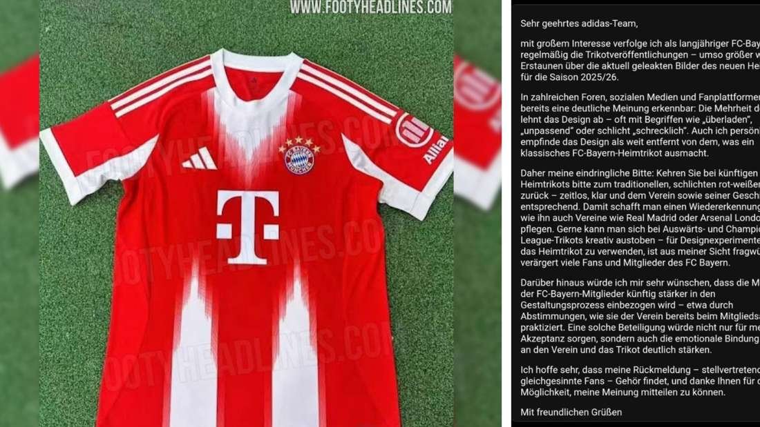 Wut-Fan beschwert sich über neues Bayern-Trikot – und wendet sich direkt an Hersteller