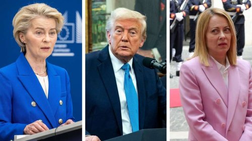 Geschäfte bei Papst-Beerdigung? Von der Leyen will mit Trump um Zölle feilschen – Meloni schäumt
