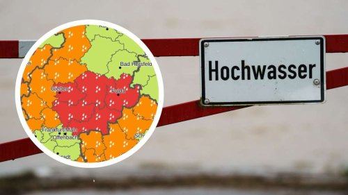 Unwetterwarnung für mehrere Regionen in Hessen: DWD warnt vor Dauerregen