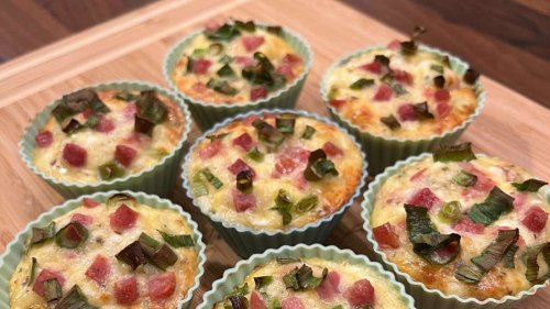 Flammkuchen-Muffins – herzhaft, proteinreich und ideal für unterwegs