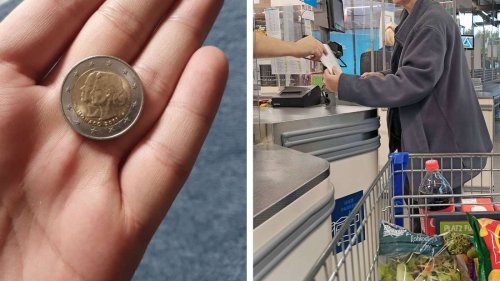 Besondere Münze als Aldi-Rückgeld: Kunde macht Entdeckung öffentlich