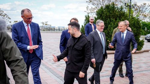Bezeichnende Merz-Szene in der Ukraine: Satz zu Selenskyj zeigt den großen Unterschied zu Scholz