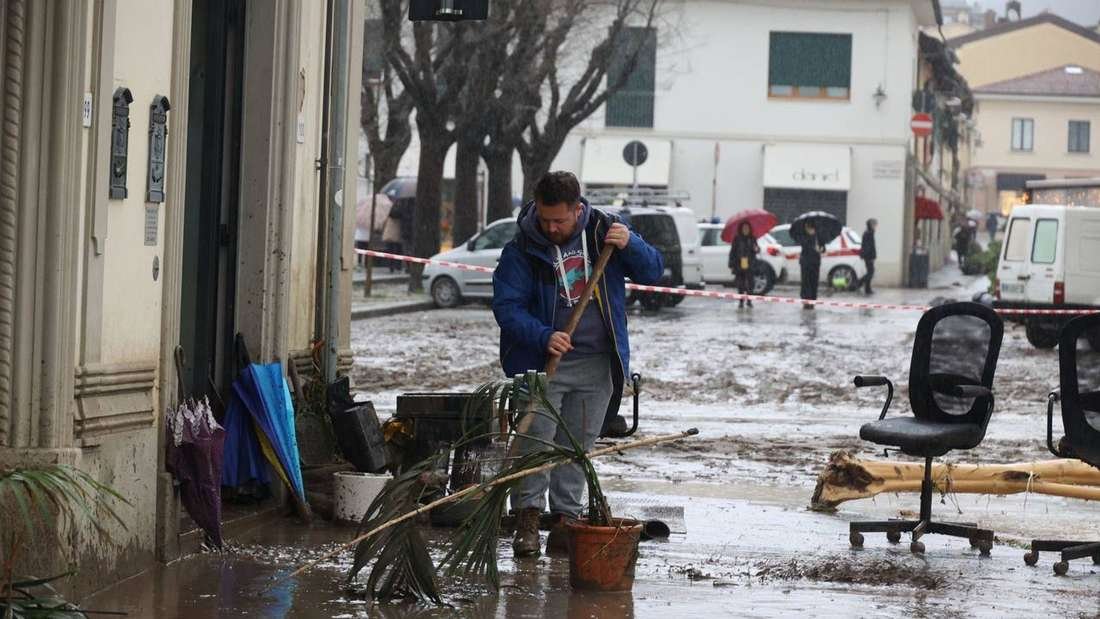 „Wie eine Mauer aus Wasser“ - Unwetterschäden in Italien
