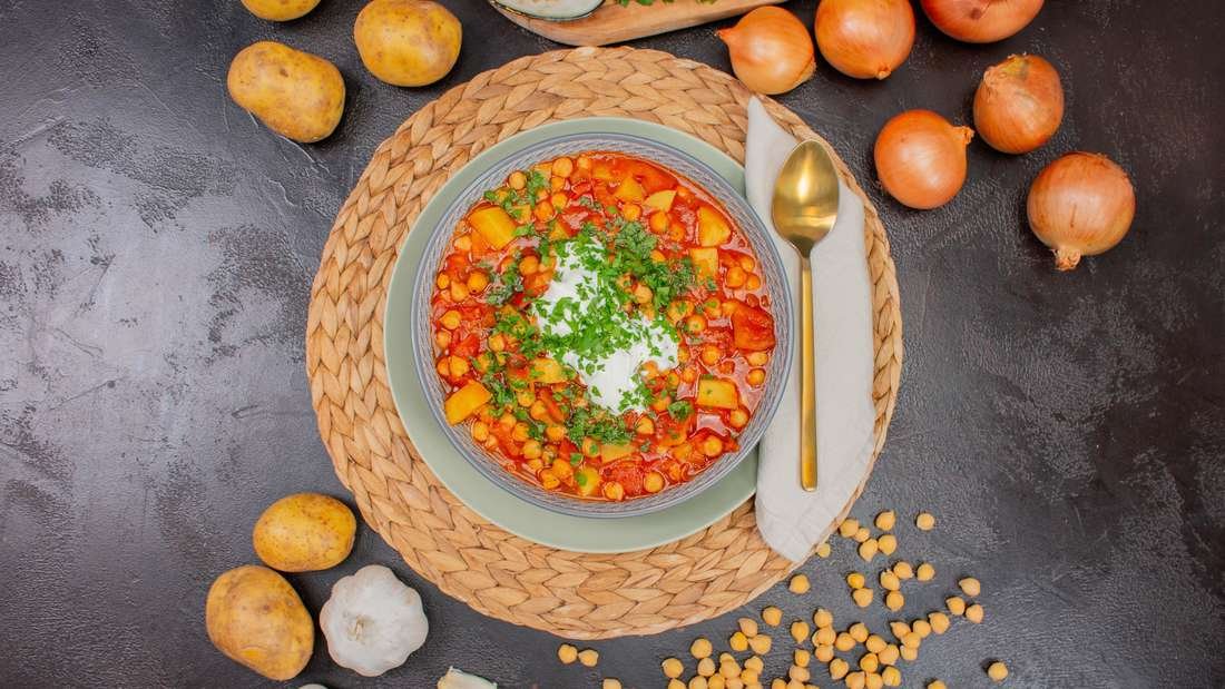 Kichererbseneintopf mit marokkanischen Gewürzen: Aromatisch und gesund