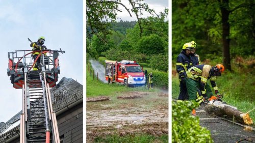 Unwetter in Hessen: Chaos und Verletzte durch Sturm – Feuerwehren im Dauereinsatz