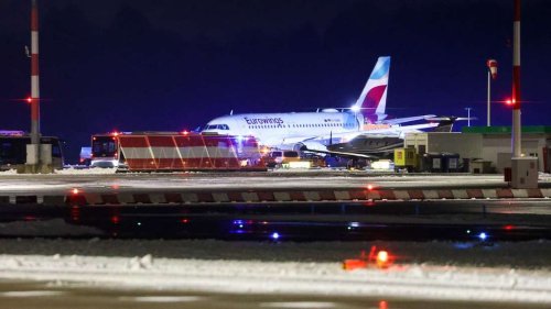 Glatteis: Flugzeug kommt in Hamburg von Landebahn ab