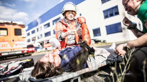 Katastrophenübung im Osthafen