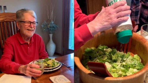 Großvater geht auf TikTok viral für sein „herzerwärmendes“ Caesar-Salat-Video