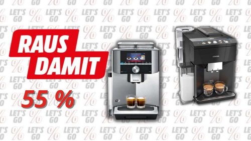 Nur bis morgen – großer Lagerverkauf bei MediaMarkt: Siemens-Kaffeevollautomaten bis zu 55 % günstiger