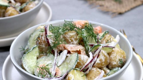 Kartoffelsalat ohne Kartoffelschälen? Ein Klacks mit Drillingen und ...