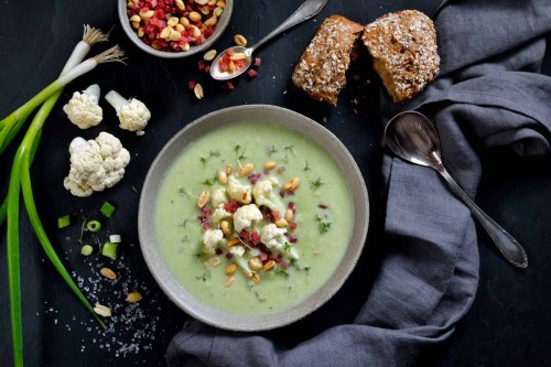 Blumenkohlsuppe mit Meerrettich