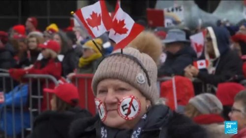 Les canadiens dans la rue pour s'opposer aux tentatives d'ingérence de Donald Trump