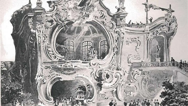Entre art et effervescence : Le Palais du champagne de l'Expo Universelle 1900 à Paris - ici