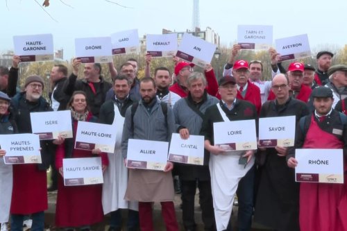 Etouffés par l'envolée des prix de l'énergie, les bouchers-charcutiers montrent les crocs à Paris