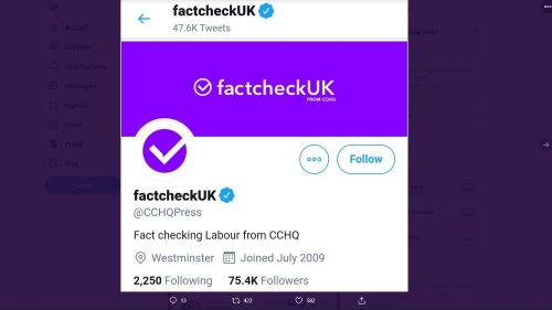 Royaume-Uni : sur Twitter, le Parti conservateur se fait passer pour un site de vérification des faits