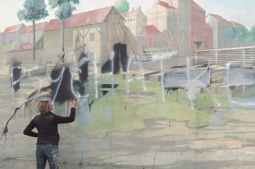 En cours de restauration, la Fresque du demi-millénaire a été vandalisée à Lyon : un appel aux dons a été lancé