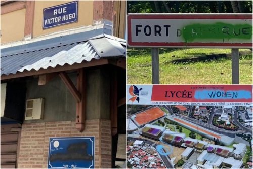 Statues déboulonnées, panneaux signalétiques détériorés en Martinique : et après ? - Martinique la 1ère