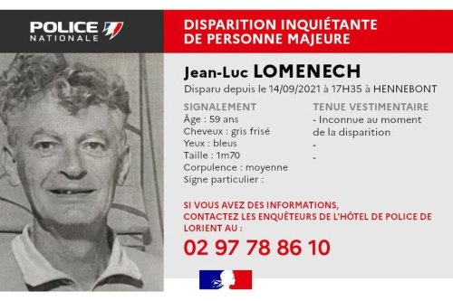 Disparition à Hennebont : sans nouvelles de Jean-Luc, la famille appelle les habitants en renfort