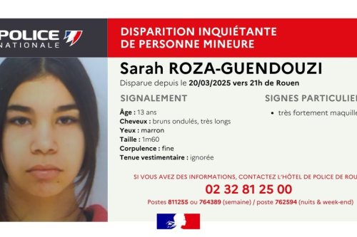 Disparition inquiétante d'une jeune fille, âgée de 13 ans : les forces de l'ordre sont à sa recherche