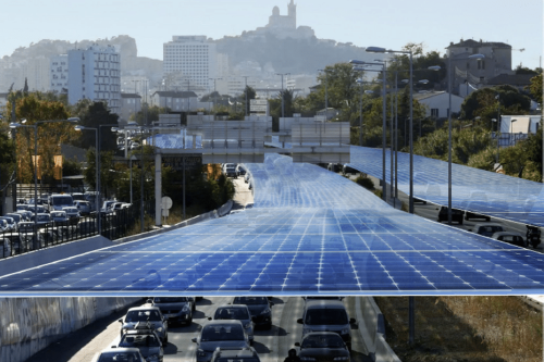 Ce que l'on sait des projets de panneaux solaires installés sur les autoroutes
