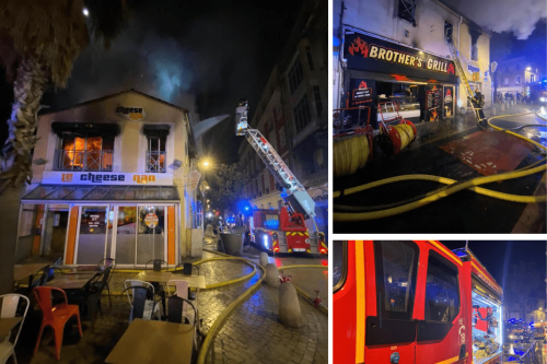 Incendie à Montpellier : le premier étage d'un restaurant s'embrase en centre-ville