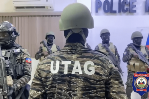 Une unité de lutte contre les gangs présentée par la police nationale haïtienne