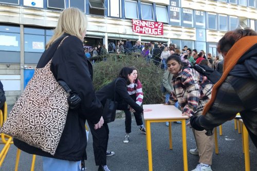 Images. La fac de Rennes 2 bloquée par les étudiants contre la réforme des retraites